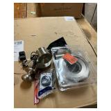 Misc lot faucet parts,30ampblk2 pole plug blade