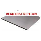 Stainless Steel Cutting Board with Lip 60x40cm