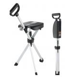 Folding Walking Stick Seat for Camping Stool