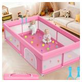 65x50 Baby Playpen - Pink Yard