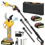 Cordless Pruning Shears with Pole, LCD 21V