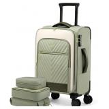 LOVEVOOK Carry-On Luggage 20" Softside Green
