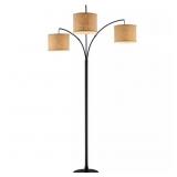 80 in. Antique Bronze 3-Arc Floor Lamp