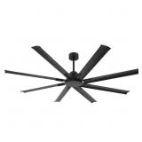 72 in. Indoor Ceiling Fan with Remote (Black)