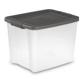 6ct 50Qt. Storage Bin in Flat Gray (1 Cracked)