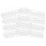 Veskaoty 3/4" Felt Letters, 294pcs White