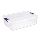 5ct Sterilite 32 qt Clear Latch Box 6.5 in. H