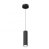Groove 17-Watt LED Black Mini Pendant Light