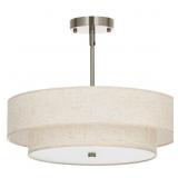 18 in. 4-Light Brushed Nickel Pendant Light