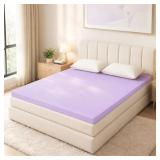 Lavender 4" Q Cooling Gel Memory Foam Topper