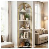5-Tier Corner Shelf: Metal Frame Storage
