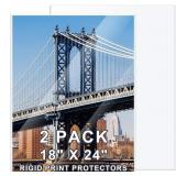 AKONEGE 2 Pcs 18" x 24" Rigid Print Protectors