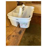 2ct Sterilite White Plastic Bathtub Caddies