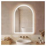 Sweetcrispy 24x36" Arched LED Mirror