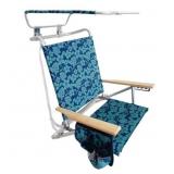 Bliss Hammocks Folding Beach Chair, Blue