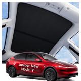 Wigoo Tesla Model Y Sunshade Roof Grey