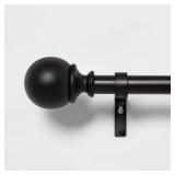 2ct 66"-120" Ball Curtain Rod, 1ct tension rod