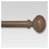 66"-120" Faux Wood Curtain Rod