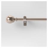 66"-120" Ball Double Curtain Rod - Nickel