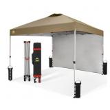 CROWN SHADES 10x10 Pop Up Canopy w/ Wall