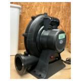 Inflator for blow projection screen