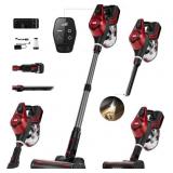 Cordless Vacuum 45KPa, 40min Runtime, Crimson
