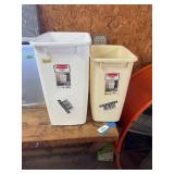 2ct wastebasket 9gal, 5.3 gal