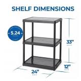 Gracious Living 3-Shelf Storage Unit
