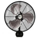 Pro High Velocity 20" Black Fan, Oscillating