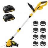 20V Cordless String Trimmer, 2x 2.0Ah Battery