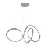 Swirl 30W 1-Light Chrome LED Pendant Light