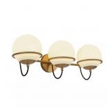 Alba 24-in 3-Light Vanity Light, Gold/Opal