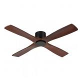 54-in Ceiling Fan, 6 Speeds, Black