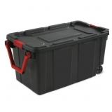 2ct Sterilite 40-Gallon Wheeled Tote, Black