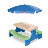 Little Tikes Easy Store Picnic Table Umbrella