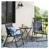 Mainstays Albany Lane 3-Piece Bistro Set Navy
