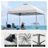 CROWN SHADES 10x10 Pop Up Canopy, White