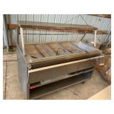 4 well cold food serving cart