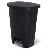Glad 13 Gal Trash Can with Odor Lid Black