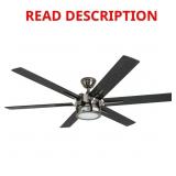 Honeywell Kaliza 56-in Gun Metal Fan, NO REMOTE