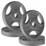 Yes4All 1 Inch Grip Weight Plates, Cast Iron