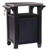 Keter Unity 40gal Patio Bar Cart, Top