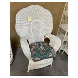 White Wicker Chairs w/Cushion