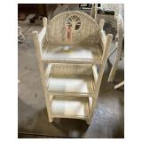 White Wicker Shelf