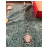 Rainbow Moonstone Pendant Necklace