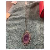 Amethyst Pendant Necklace