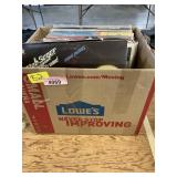 Box of Vinyl Records