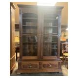 Eastlake Walnut Bookcase + Burled Wood