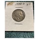 1938-D Buffalo Nickel