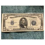 1934 Five Dollar Silver Certificate